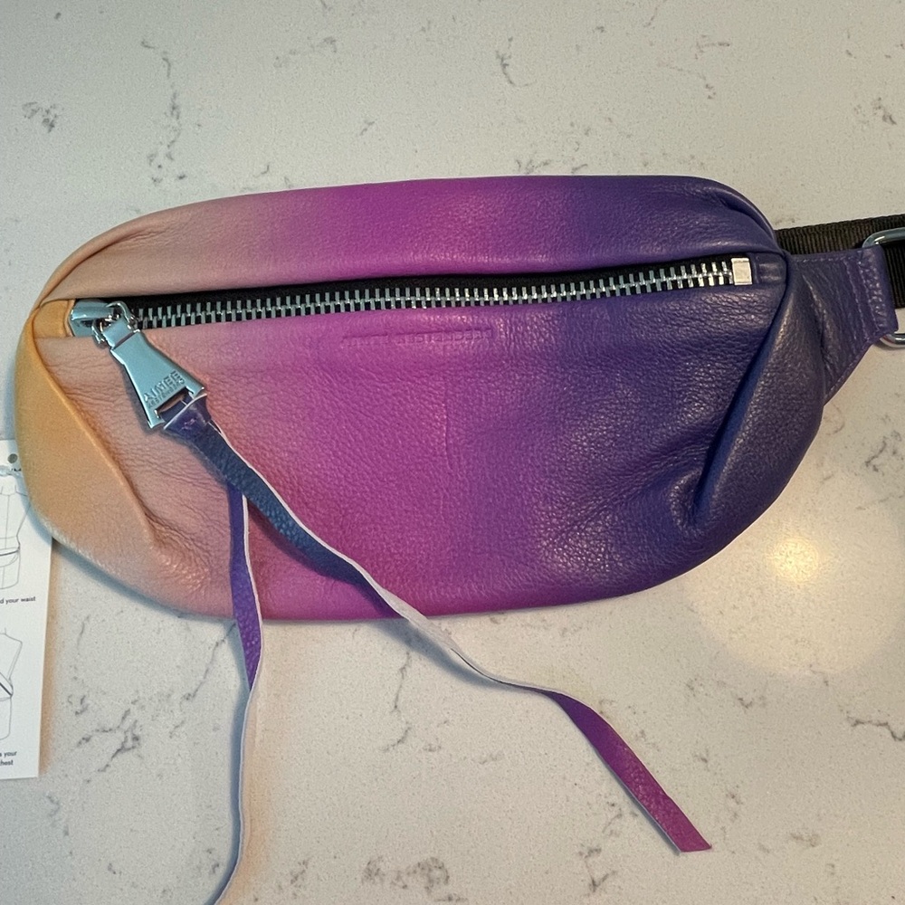Aimee Kestenberg Purple and Tan Gradient Crossbody Bag